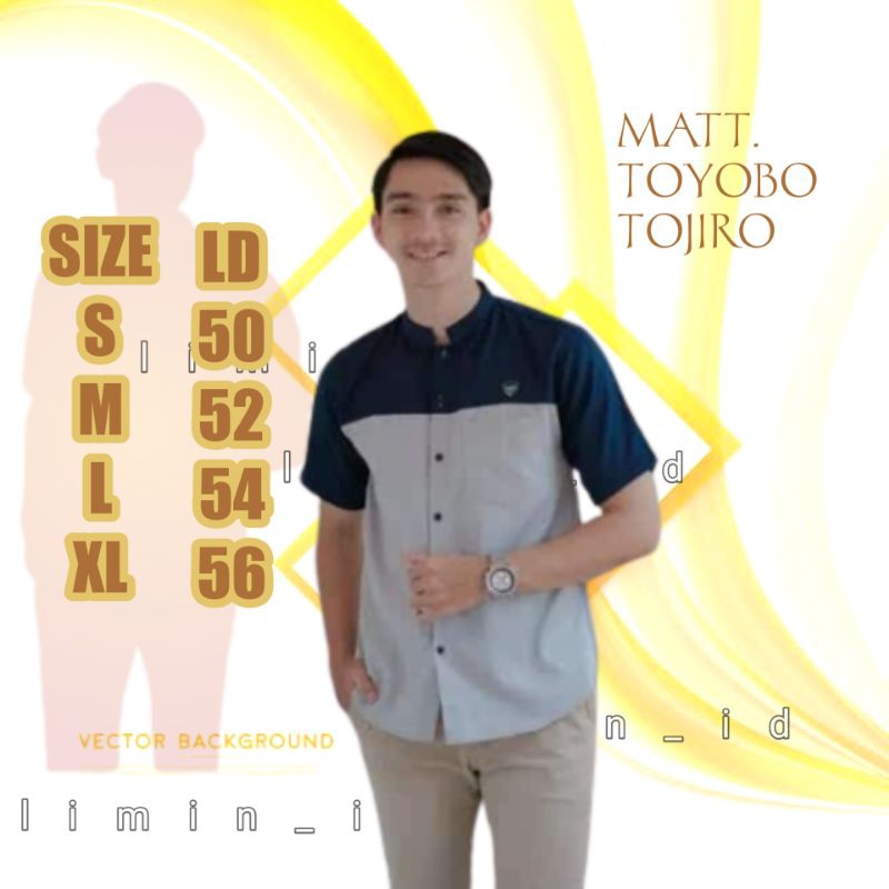 Baju Koko KOMBINASI Dewasa Lengan Pendek Permium Matt katun premium Bisa Cod