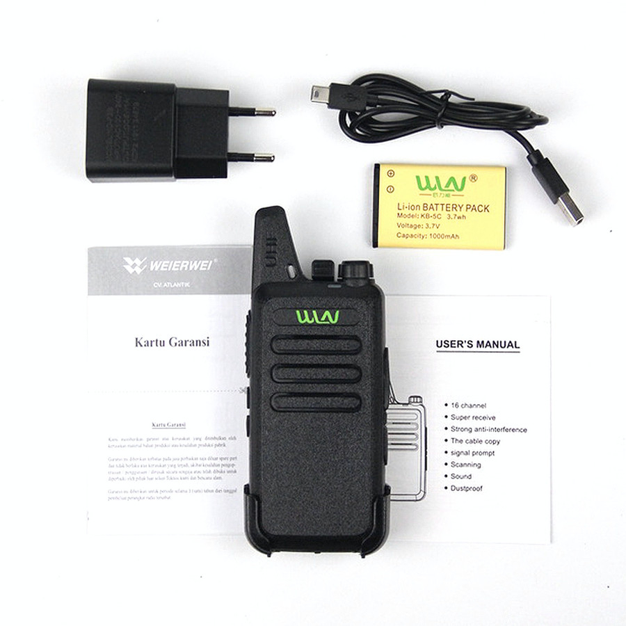 HT WLAN KD C1 TwoWay UHF Walkie Talkie WLN KDC1 KD-C1 SingleBand