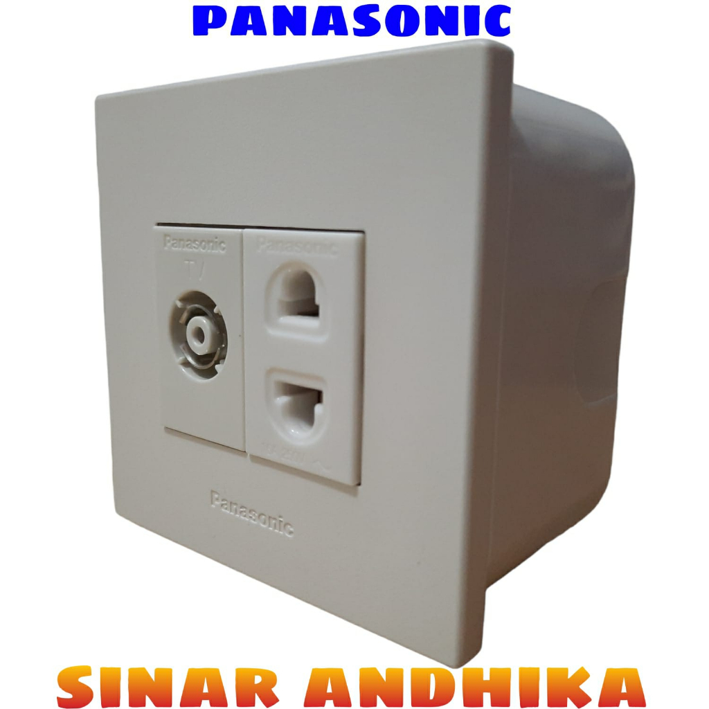 MODUL TELEPON / DATA / TV / USB PUTIH OUTBOW STYLE E PANASONIC