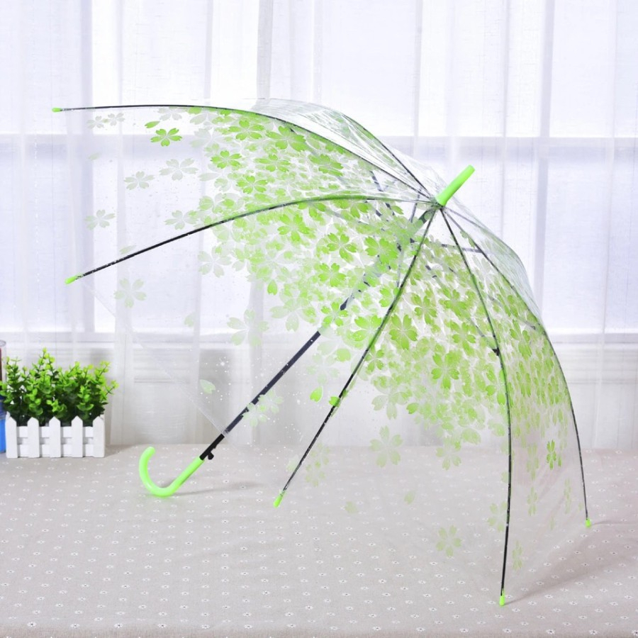 IKILOSHOP Payung Bunga Sakura Payung Transparant Bening Korea Umbrella