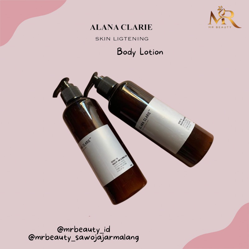ALANA CLARIE WHITENING BODY LOTION & BODY SCRUB
