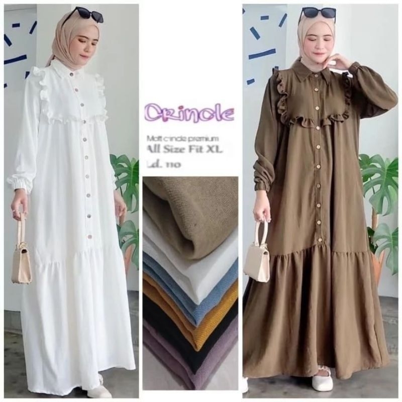 GAMIS CRINKLE AIRFLOW//FASHION MUSLIMAH MASA KINI