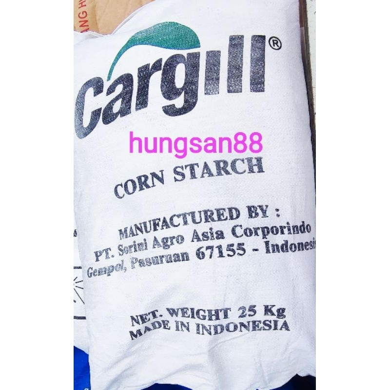 

Tepung Maizena / corn starch Cargill per sak 25 kg (tepung jagung)