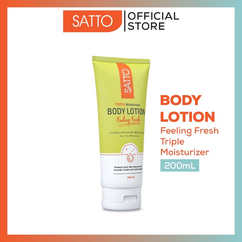 Satto Triple Moisturizer Body Lotion Feeling Fresh 200ml