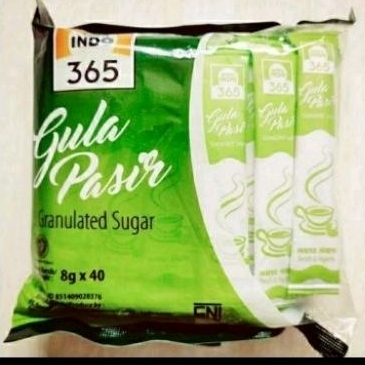 

365 Gula Pasir Stick (8sX40s) / Gula Sachet