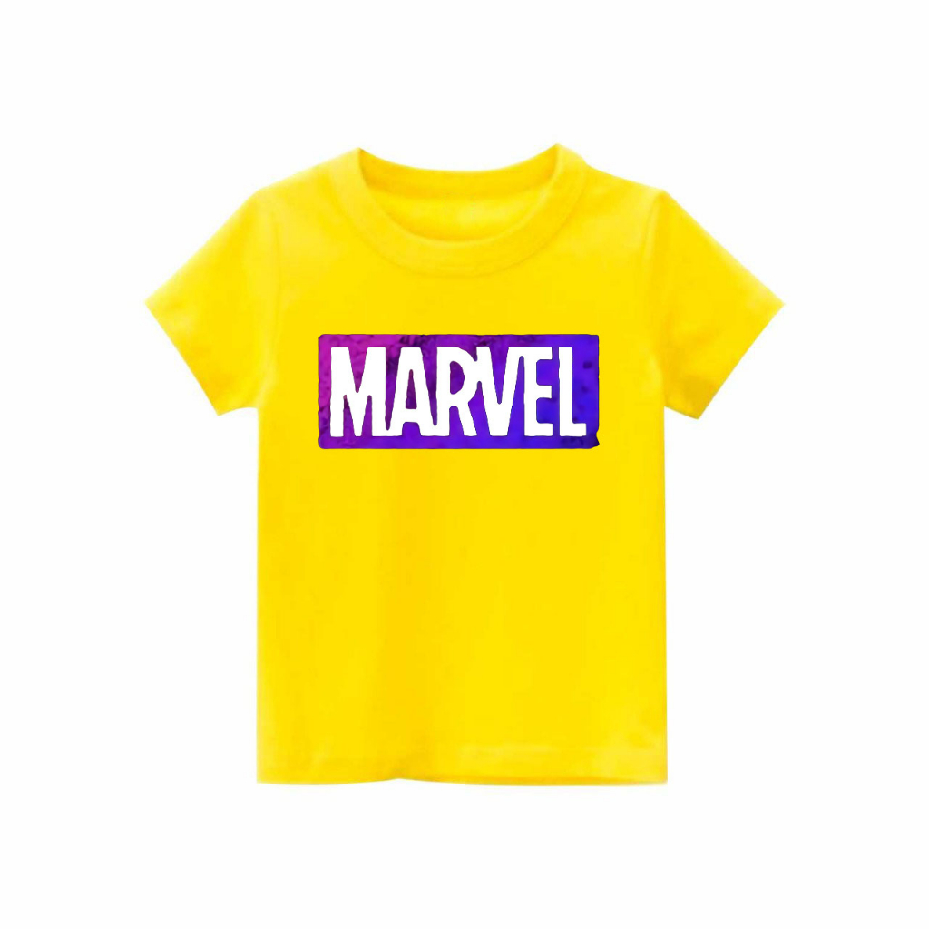 Kaos Anak laki-laki &amp; perempuan motif Marvel | kaos combed 30s printing | Kaos Distro anak