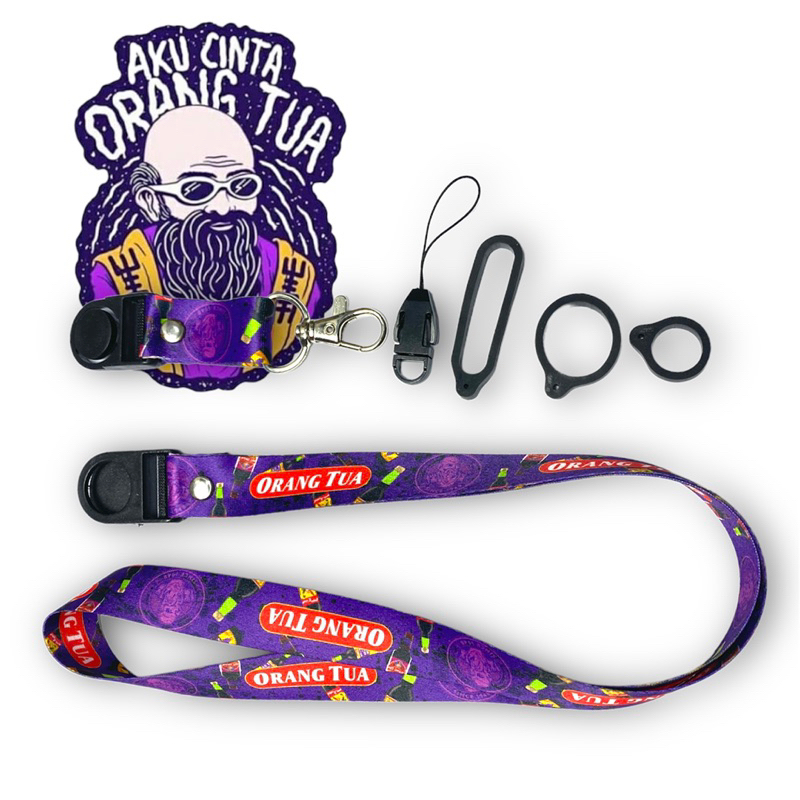 LANYARD ORANG TUA SPECIAL ART / GANTUNGAN HANDPHONE