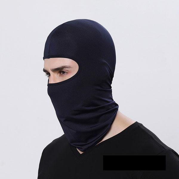 Masker Buff Ninja Full Face Balaclava Spandex Hitam Polos / Masker Motor Helm / TS-120