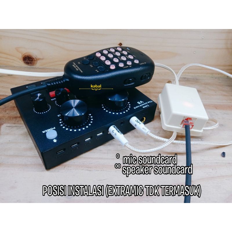 PTT BOX SOUNDCARD UTK YAESU FUNGSI KEYPAD TDK AKTIF