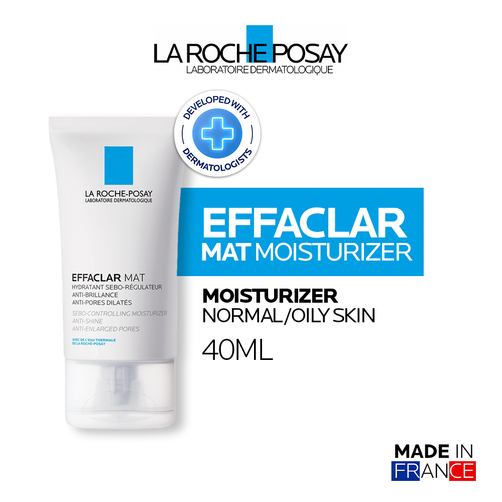 La Roche Posay Effaclar Mat Moisturizer 40ml - Pelembab Wajah Matte Kulit Normal/ Berminyak