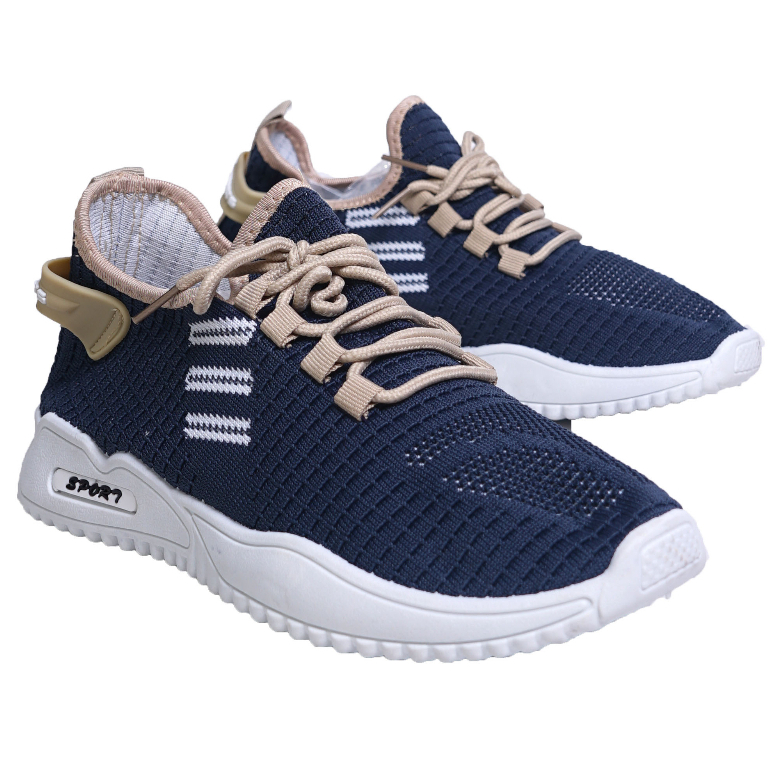 SARASARA YUK - Dunkenstock CONAN 1 Sepatu Pria Sneakers Tinggi 4cm Size 40 - 44 Bahan Canvas Rubber Premium Karet Tidak Licin Sneaker Sport Olahraga Laki-laki Jogging Belleza Casual Warna Lt Navy Biru Dongker Terbaru Shoes Ori Original Mall Official Store