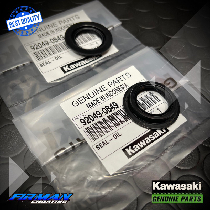 SEAL KARET SWING ARM LENGAN AYUN KIRI KANAN NINJA R RR SS ORIGINAL KAWASAKI 92049-0849 (Sepasang)