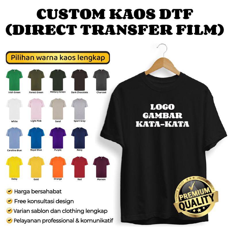KAOS CUSTOM SABLON SUKA-SUKA GLOW IN THE DARK DTF PREMIUM REFLECTIVE RAINBOW PRIA DAN WANITA