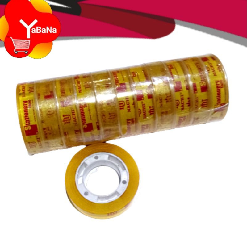 

[YBN] Solasi Nachi Tape kecil 12mm x 25yard Solasi Selotip Lem Kado Grosir 12roll