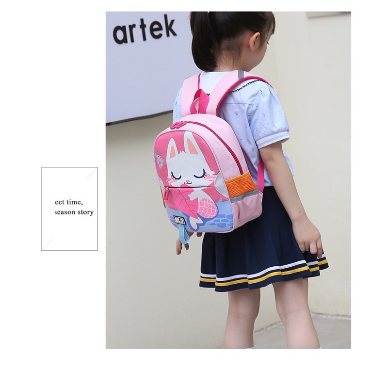 TAS RANSEL ANAK SEKOLAH KARAKTER LUCU - BERUANG RABBIT UNICORN TIGER