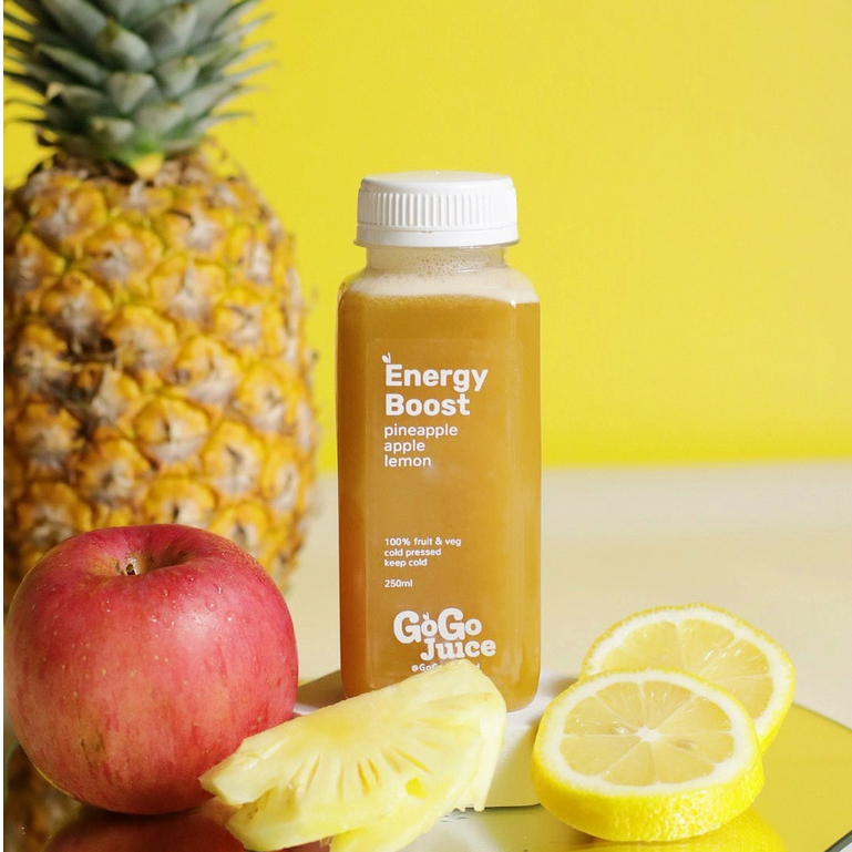 

Energy Boost 250ML Cold Pressed Juice | Jus Murni Nanas Apel Lemon 100% Murni Sehat Asli