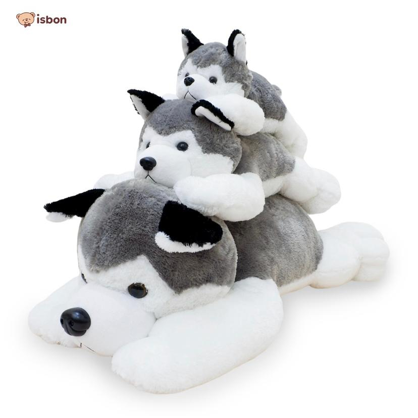 ORI ISTANA BONEKA ISBON BONEKA ANJING HUSKY JUMBO 1 METER