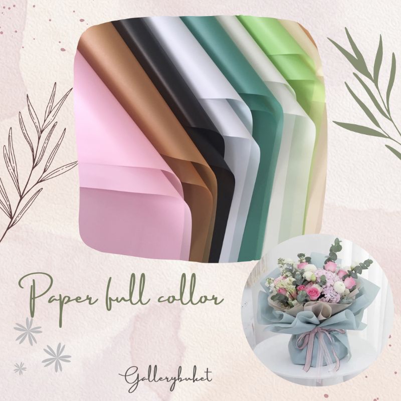 

Wrapping Papper Full Color / Kertas Cellophane / Kertas Buket Bunga (58x58cm)