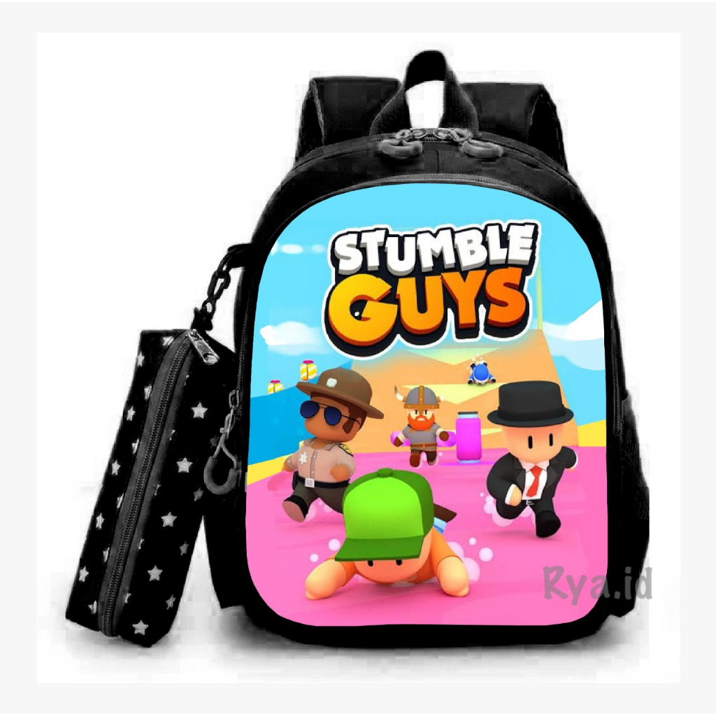 Rya.id / Ransel Anak Sekolah Stumble Guys Tas Anak Laki-Laki Perempuan Terbaru 2023 / Tas Ransel Serba Guna Anak