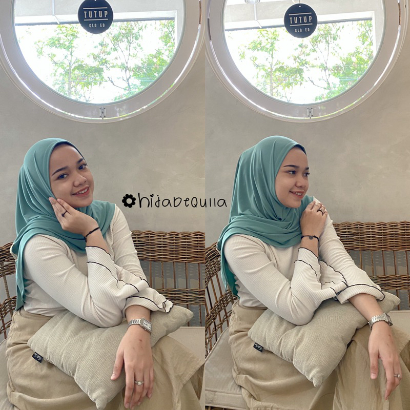 Hijab segitiga instan / khimar Daisy instan / bergo malay Jersey premium / segitiga instan / hijab instan