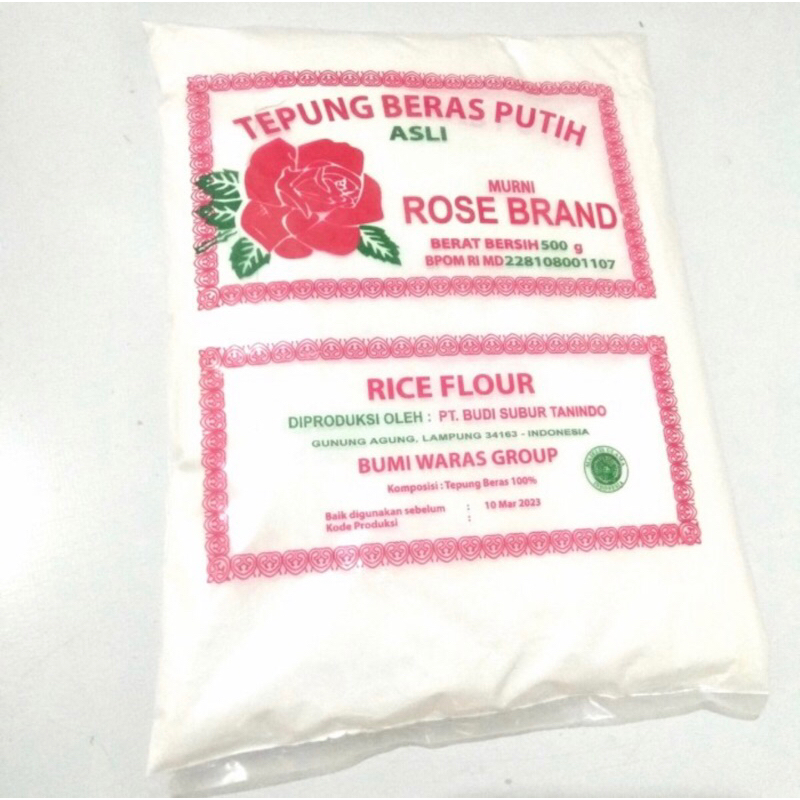 

Tepung Ketan Putih / Tepung Beras Rose Brand 500gram