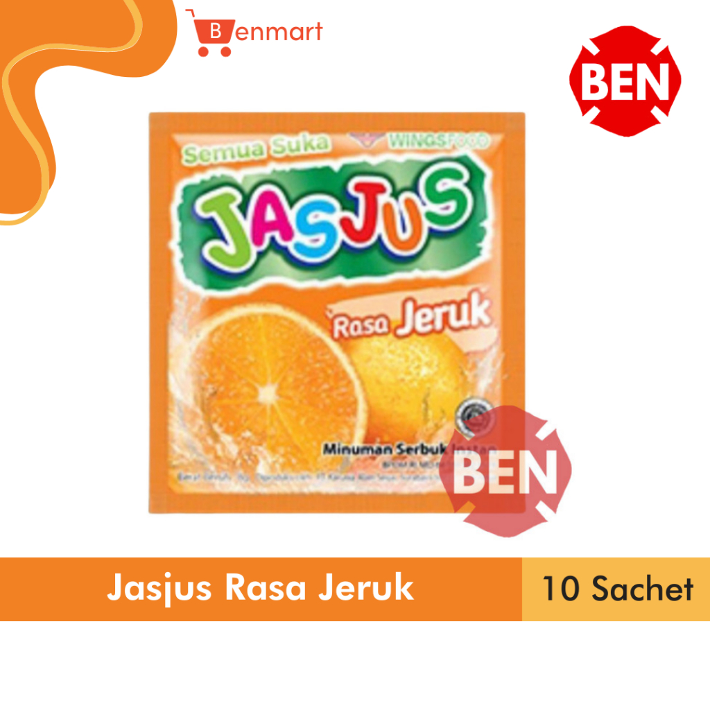 

Jasjus JERUK 1 Renceng 10 Sachet Jas Jus Minuman Serbuk Orange Murah