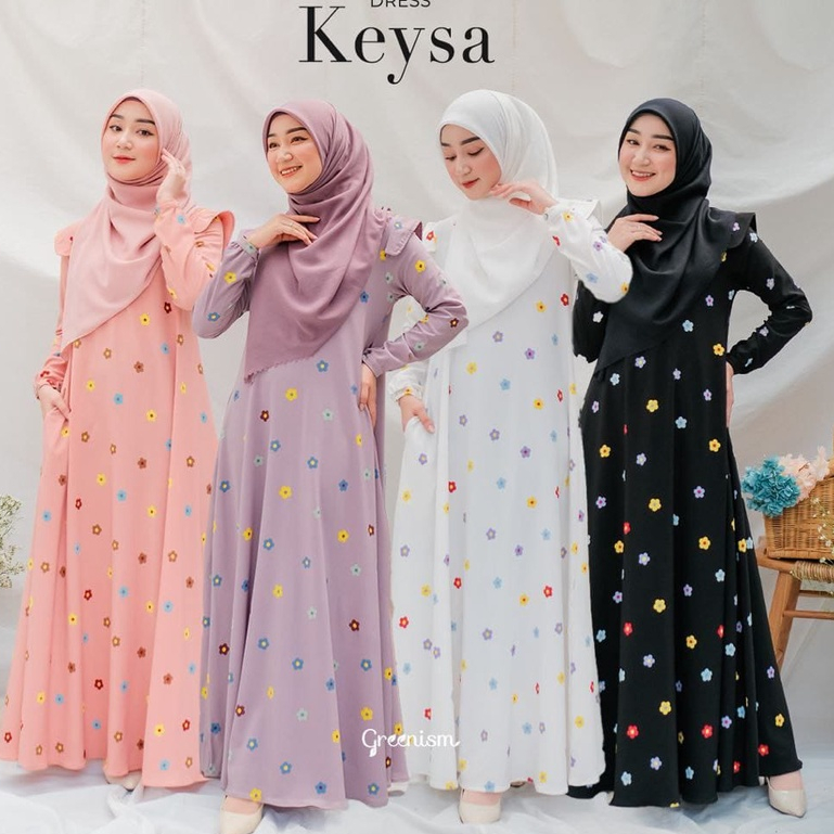 Greenism Keysa Dress Quality Premium Syari'i