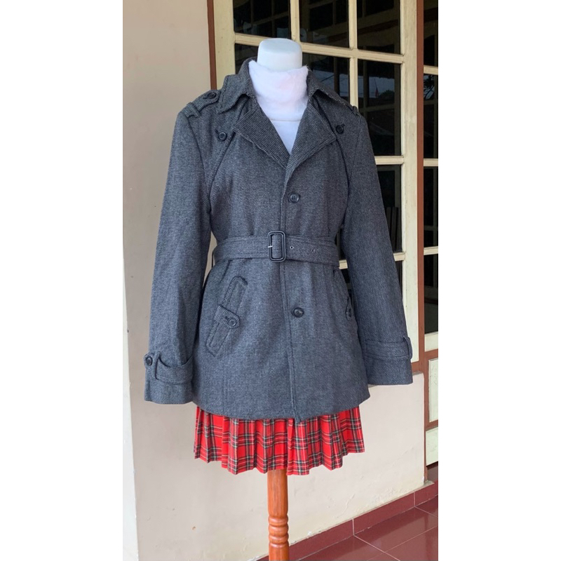 coat tweed unisex wool