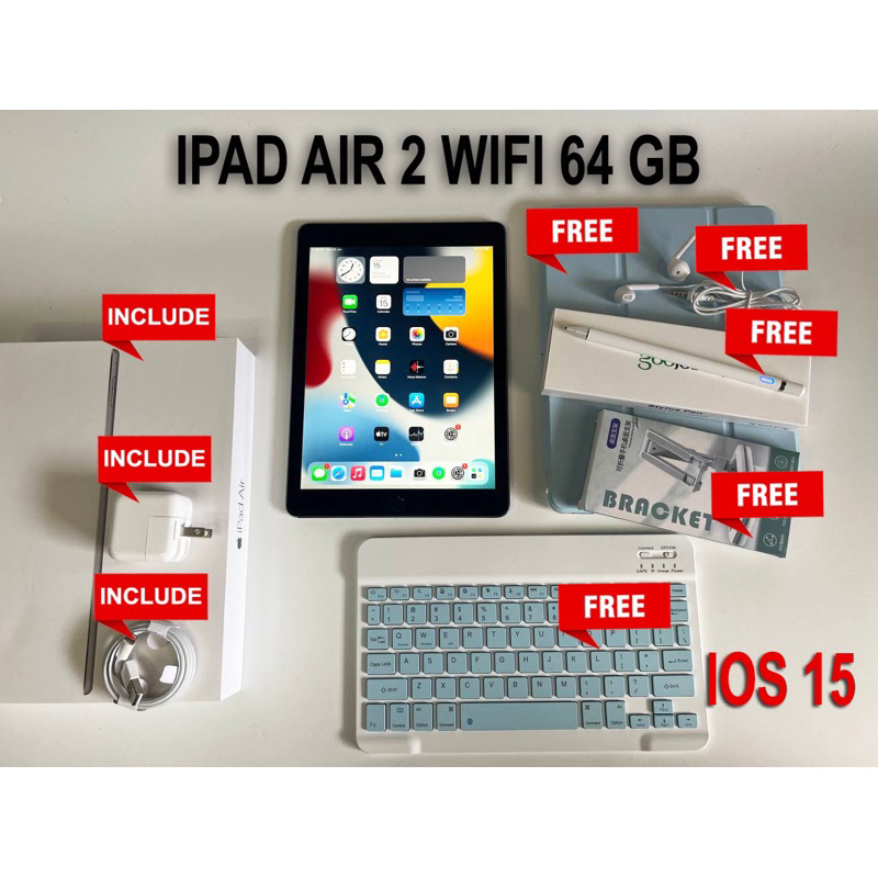 IPAD 7 FULLSET + BONUS ( IOS TERBARU )