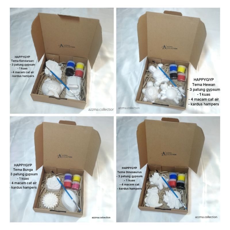 PATUNG GYPSUM EDUKASI ANAK MEWARNAI / MAINAN EDUKASI / PAKET MELUKIS KARAKTER /MELUKIS GYPSUM / PATUNG LUKIS ANAK