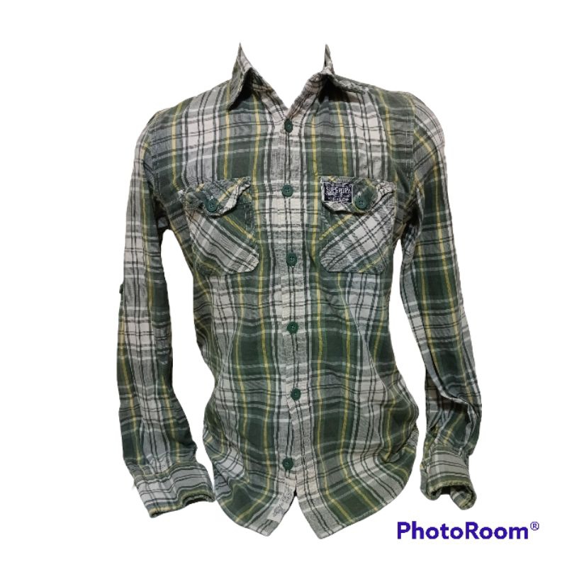 kemeja superdry original like new