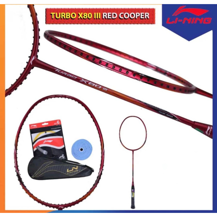 Raket Badminton Lining Turbo X 80 III Original