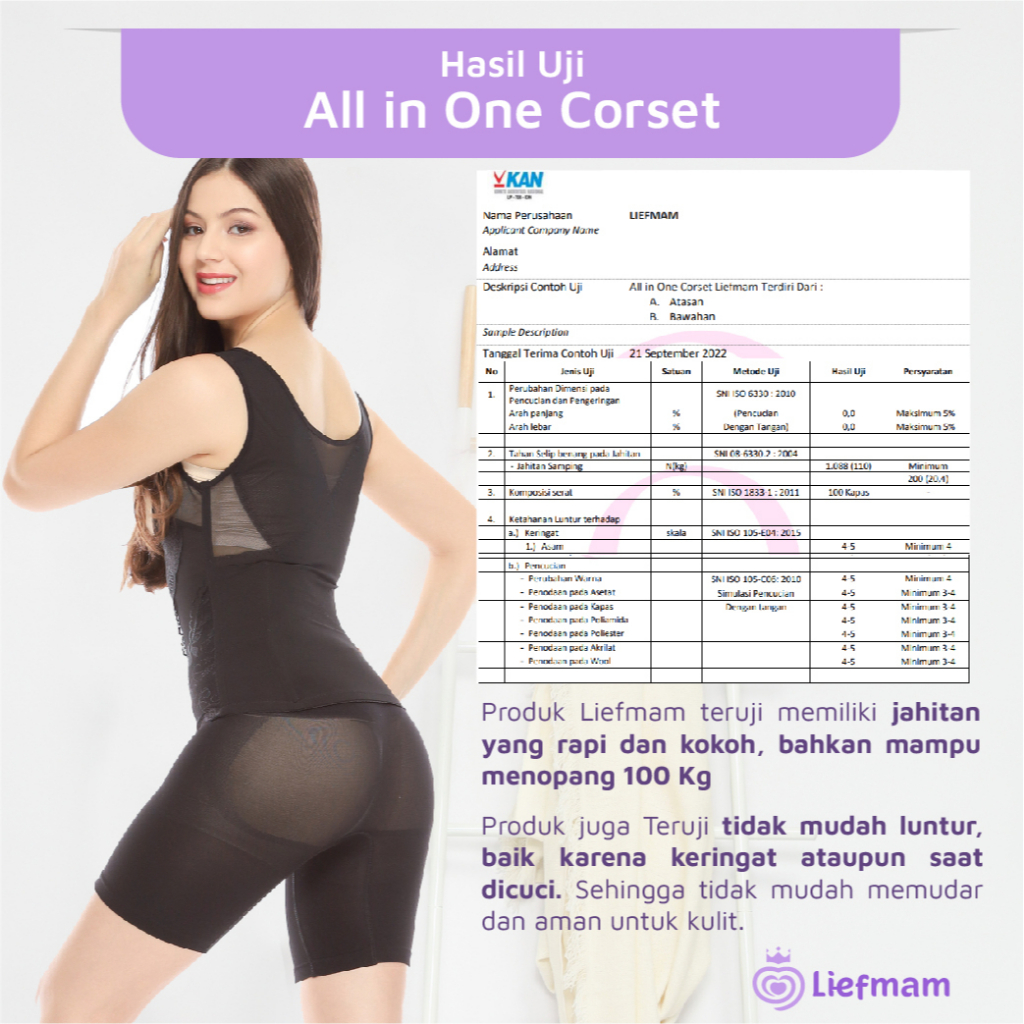 All in One Corset Liefmam (Zaraya) - Korset Kombinasi Untuk Ramping Menyeluruh