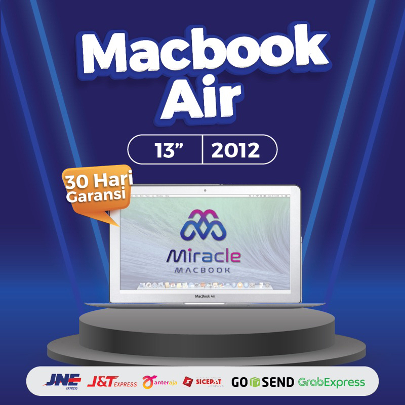 MACBOOK AIR 13&quot; 2012 RAM 4 GB SSD 128 GB SECOND ORIGINAL BERKUALITAS HARGA EKONOMIS