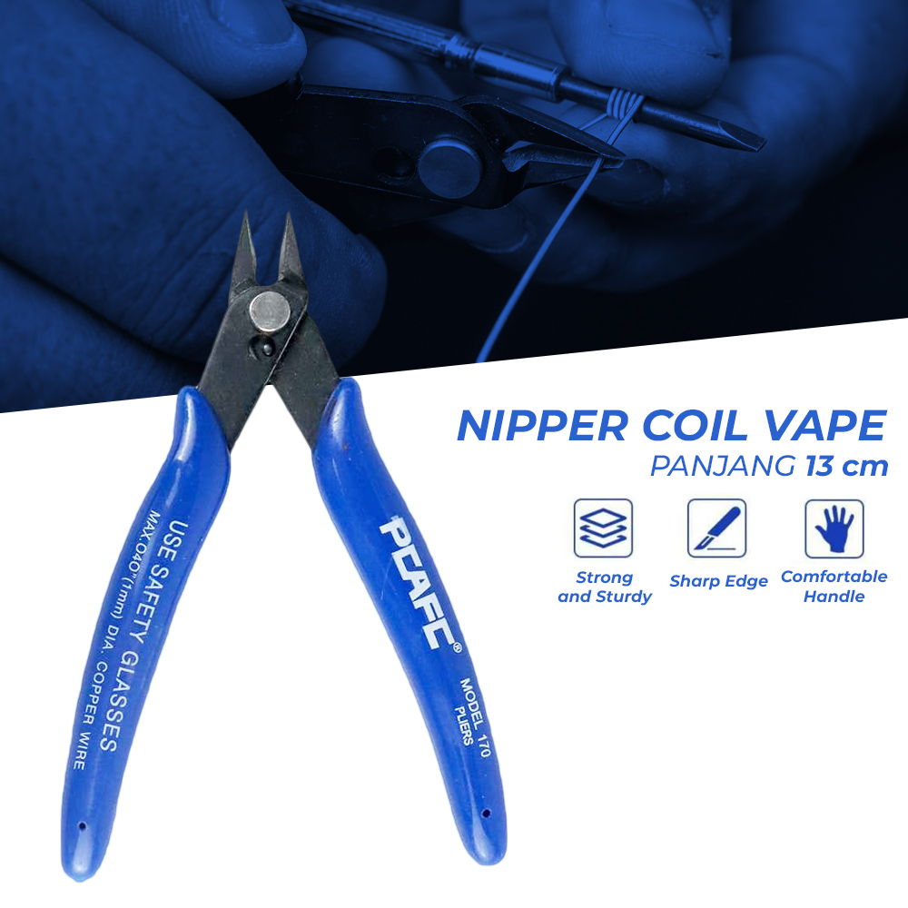 Gunting Kawat Coil Vape - OMHAUABL Blue