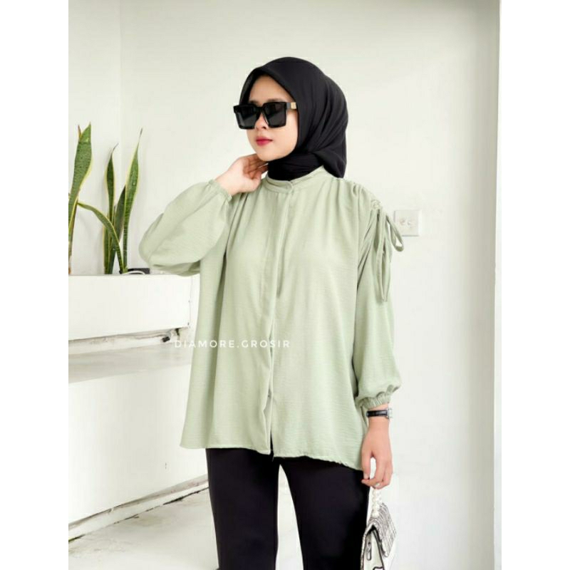 Gavi/heksaBlouse lengan kerut