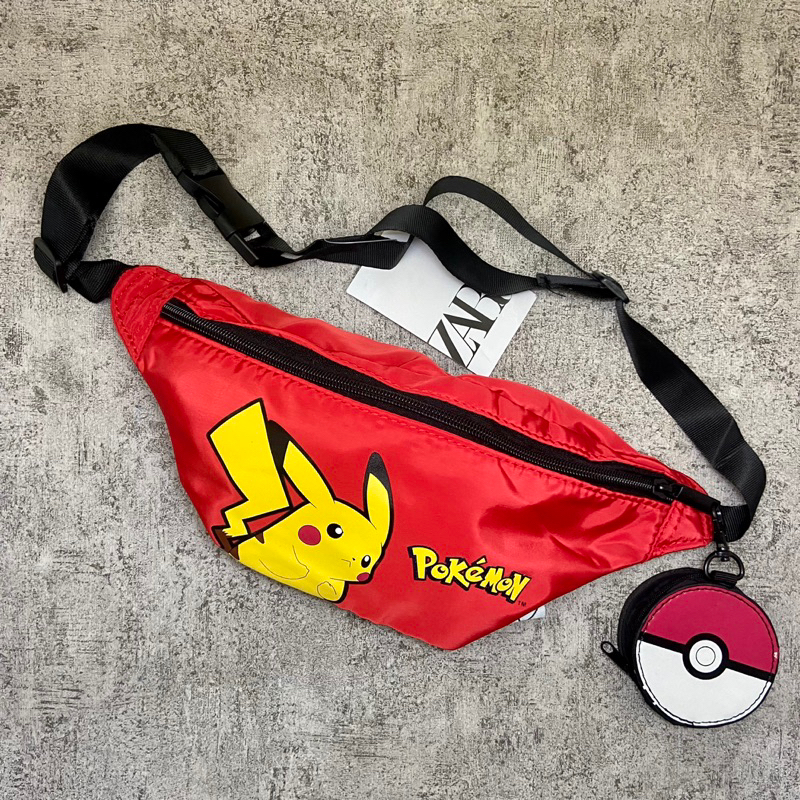 ZARA X POKEMON WAISTBAG / TAS PINGGANG ZARA / WAISTBAG ZARA / WAISTBAG POKEMON / TAS SELEMPANG