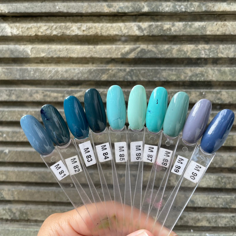 MOTTLED GEL ISI 10ml KODE M51 - M100 NAIL GEL POLISH KUTEK GEL