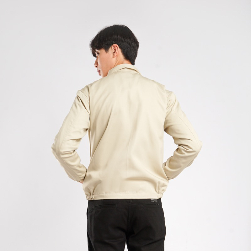 Transworld Jaket Harrington Pria Emeli Cream