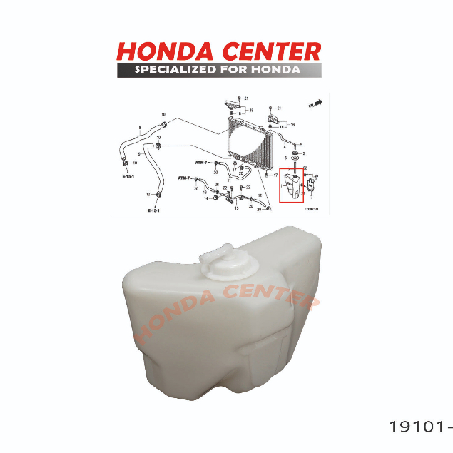 tabung tangki botol serap cadangan air radiator tank reserve honda accord cp2 2008 2009 2010 2011 2012