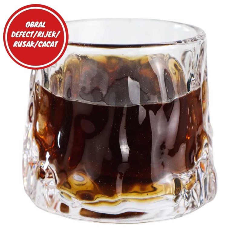 [OBRAL RIJEK] Gelas Spinning Wobble Cognac Wine Glass 150ml - YJ101