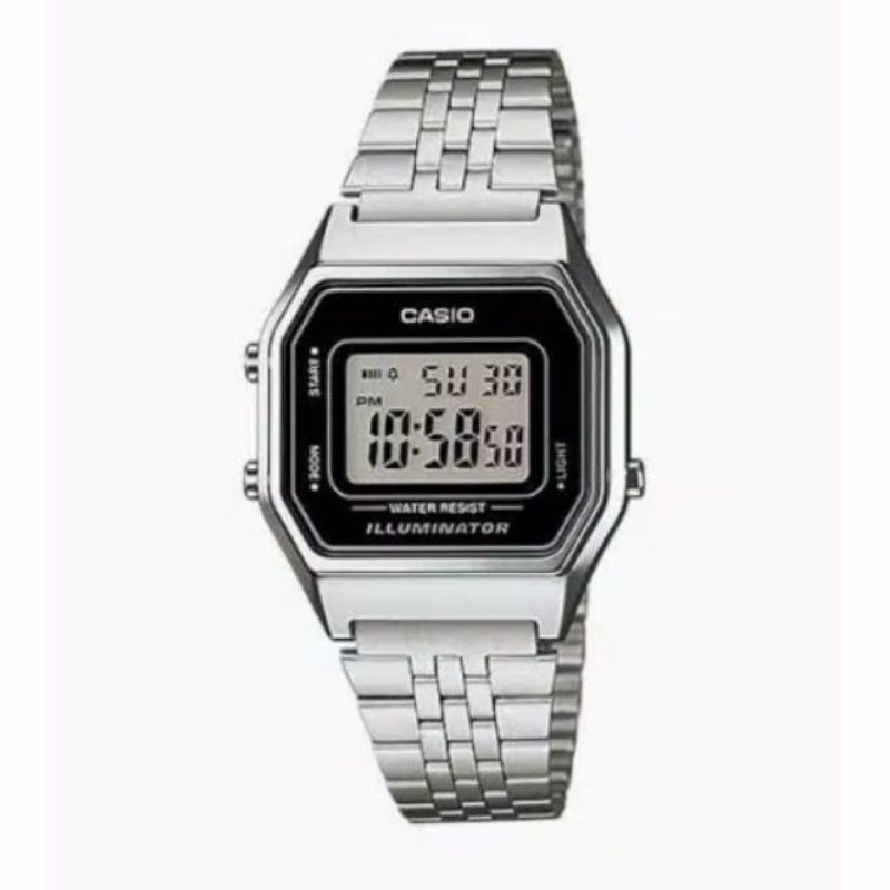 Casio LA680WA-1DF Jam Tangan Wanita silver original