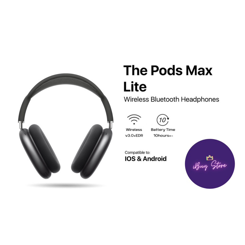 ✅worthed-iBuyPods Max LITE 2023 Wireless Bluetooth Headphones