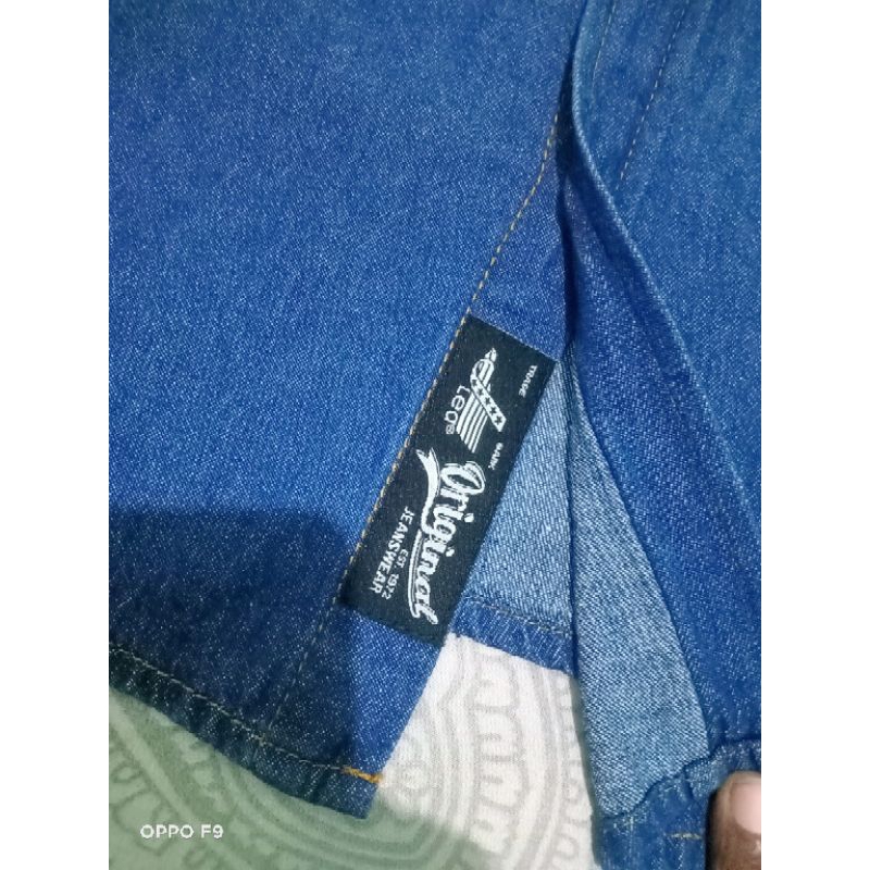 Kemeja jeans Lea original