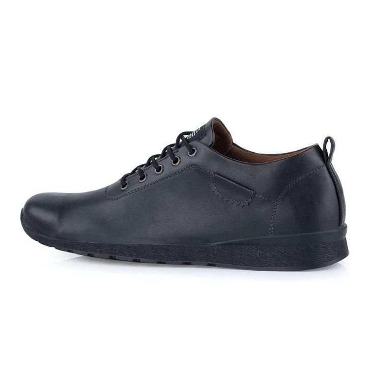 Sepatu Formal Pria Pantofel Sneakers Tali Warna Hitam Terbaru Distro KZTR Original Murah