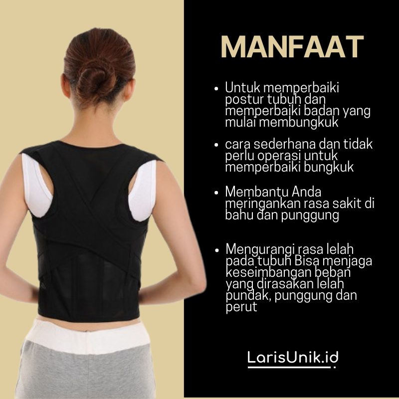 Sabuk Penyangga Punggung Babaka Back Support Belt Alat Terapi Punggung Sabuk Terapi