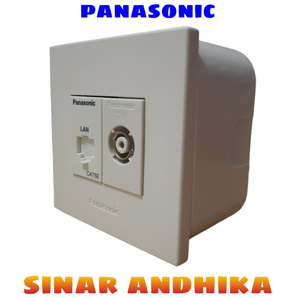 MODUL TELEPON / DATA / TV / USB PUTIH OUTBOW STYLE E PANASONIC