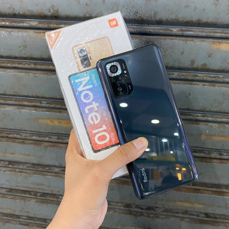 Redmi Note 10 Pro 6/64gb second bekas pakai resmi fullset original