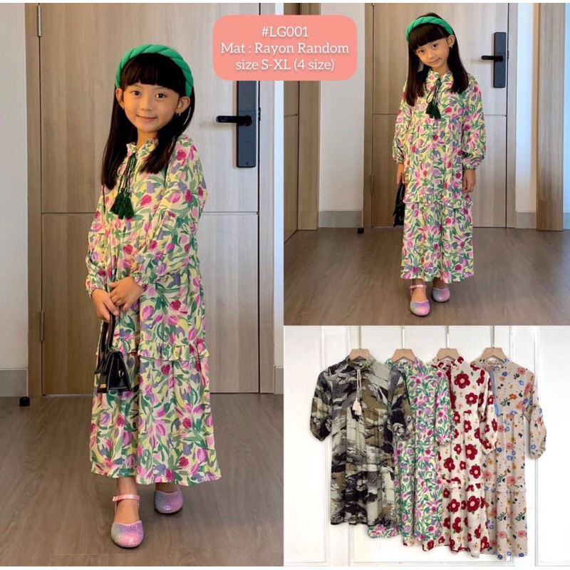 RACHIDKIDS / GAMIS ANAK MOTIF / GAMIS RAYON ANAK / GAMIS FLOWLY