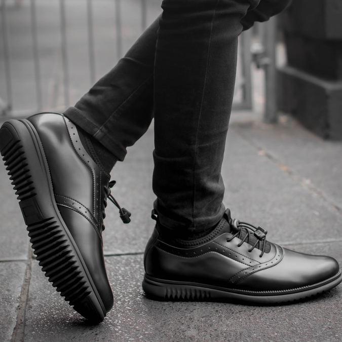 ORCA BLACK - Sepatu Formal Pria Casual Kulit Kerja Kantor Santai Sepatu Pantofel Pantopel Oxford Pria Cowok Original